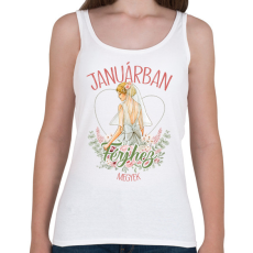 PRINTFASHION Januárban férjhez megyek - Női atléta - Fehér