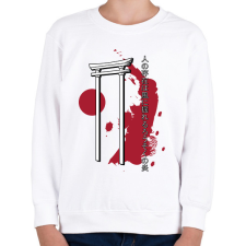 PRINTFASHION Japán közmondás - Gyerek pulóver - Fehér gyerek pulóver, kardigán