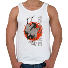 PRINTFASHION Japán kultúra - Férfi atléta - Fehér atléta, trikó