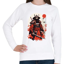 PRINTFASHION Japán ronin - Női pulóver - Fehér női pulóver, kardigán