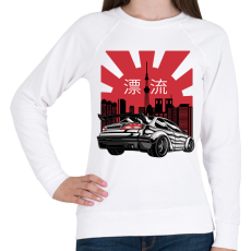PRINTFASHION Japán sportkocsi - Női pulóver - Fehér