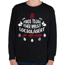 PRINTFASHION Jár egy puszi - Gyerek pulóver - Fekete gyerek pulóver, kardigán