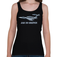 PRINTFASHION Jas-39 gripen - Női atléta - Fekete