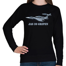 PRINTFASHION Jas-39 gripen - Női pulóver - Fekete