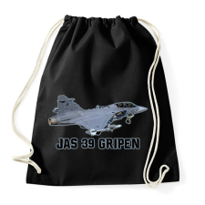 PRINTFASHION Jas-39 gripen - Sportzsák, Tornazsák - Fekete tornazsák