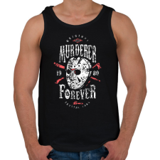 PRINTFASHION Jason - Férfi atléta - Fekete atléta, trikó