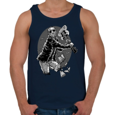 PRINTFASHION Jason gitárral - Férfi atléta - Sötétkék