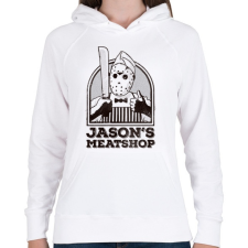 PRINTFASHION Jason húsboltja - Női kapucnis pulóver - Fehér női pulóver, kardigán