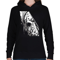 PRINTFASHION Jason Voorhees 3 - Női kapucnis pulóver - Fekete
