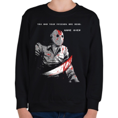 PRINTFASHION Jason Voorhees - Gyerek pulóver - Fekete