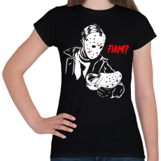 PRINTFASHION Jason Voorhees - Női póló - Fekete