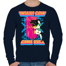 PRINTFASHION Játék vége - Férfi pulóver - Sötétkék