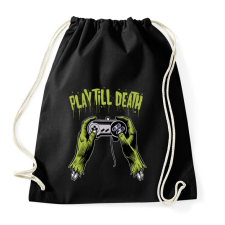 PRINTFASHION Játssz a halálig - Sportzsák, Tornazsák - Fekete tornazsák