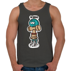 PRINTFASHION Játsszunk? - Férfi atléta - Sötétszürke