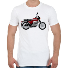 PRINTFASHION Jawa 350 - Férfi póló - Fehér férfi póló