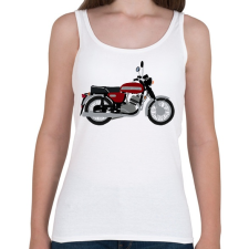 PRINTFASHION Jawa 350  - Női atléta - Fehér női trikó