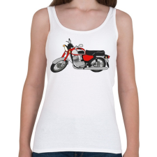 PRINTFASHION Jawa 350 - Női atléta - Fehér női trikó