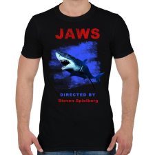 PRINTFASHION JAWS - Férfi póló - Fekete férfi póló