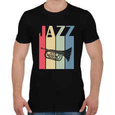 PRINTFASHION Jazz music - Férfi póló - Fekete