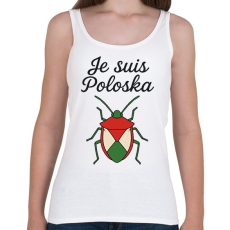 PRINTFASHION Je suis poloska - Női atléta - Fehér