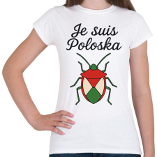 PRINTFASHION Je suis poloska - Női póló - Fehér női póló