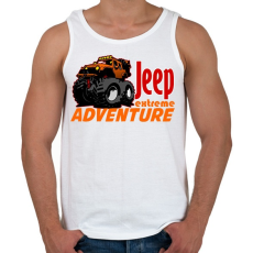 PRINTFASHION jeep extreme1 - Férfi atléta - Fehér