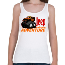 PRINTFASHION jeep extreme1 - Női atléta - Fehér női trikó