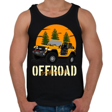 PRINTFASHION jeep - Férfi atléta - Fekete atléta, trikó