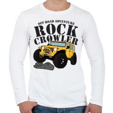 PRINTFASHION Jeep - Férfi hosszú ujjú póló - Fehér