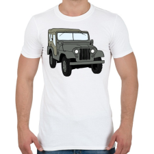 PRINTFASHION Jeep - Férfi póló - Fehér férfi póló