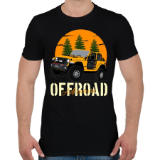 PRINTFASHION jeep - Férfi póló - Fekete férfi póló