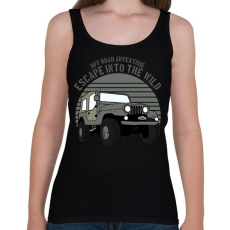 PRINTFASHION Jeep - Női atléta - Fekete