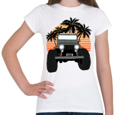 PRINTFASHION Jeep - Női póló - Fehér női póló