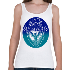 PRINTFASHION jég farkas - Női atléta - Fehér női trikó