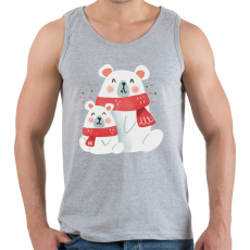 PRINTFASHION Jegesmacikák - Férfi atléta - Sport szürke