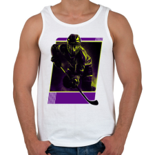 PRINTFASHION Jéghokis - Férfi atléta - Fehér atléta, trikó