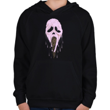 PRINTFASHION Jégsikoly - Gyerek kapucnis pulóver - Fekete gyerek pulóver, kardigán