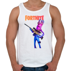 PRINTFASHION Jellie Fortnite - Férfi atléta - Fehér