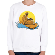 PRINTFASHION Jetski - Gyerek pulóver - Fehér gyerek pulóver, kardigán