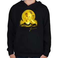 PRINTFASHION jimin - Gyerek kapucnis pulóver - Fekete