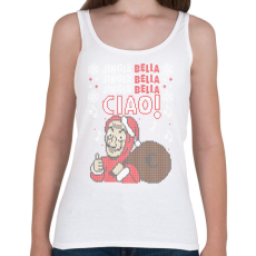 PRINTFASHION Jingle bell Bella Ciao - Női atléta - Fehér
