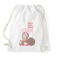 PRINTFASHION Jingle bell Bella Ciao - Sportzsák, Tornazsák - Fehér tornazsák