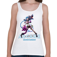 PRINTFASHION Jinx - Arcane - Női atléta - Fehér női trikó