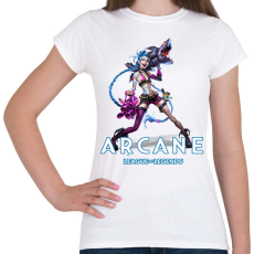 PRINTFASHION Jinx - Arcane - Női póló - Fehér