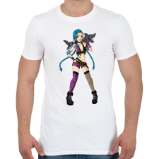 PRINTFASHION Jinx - Férfi póló - Fehér férfi póló