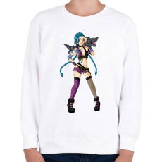 PRINTFASHION Jinx - Gyerek pulóver - Fehér