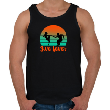 PRINTFASHION Jive fever - Férfi atléta - Fekete atléta, trikó