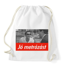 PRINTFASHION Jó metrózást - Sportzsák, Tornazsák - Fehér tornazsák