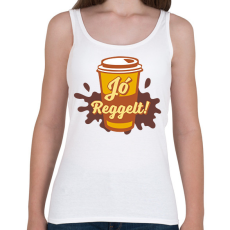 PRINTFASHION Jó reggelt kávé - Női atléta - Fehér