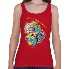 PRINTFASHION Jó rezgések - Női atléta - Cseresznyepiros